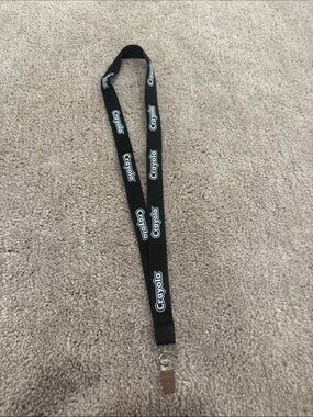 Crayola Black Lanyard with White Logo